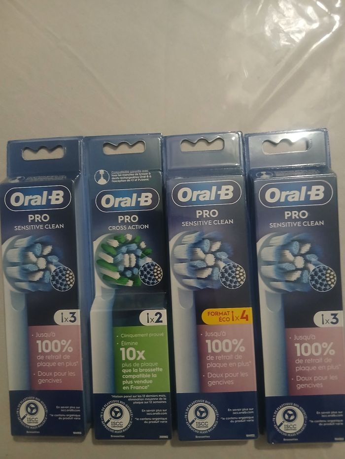 Lot de 4 paquets Brossette Oral B