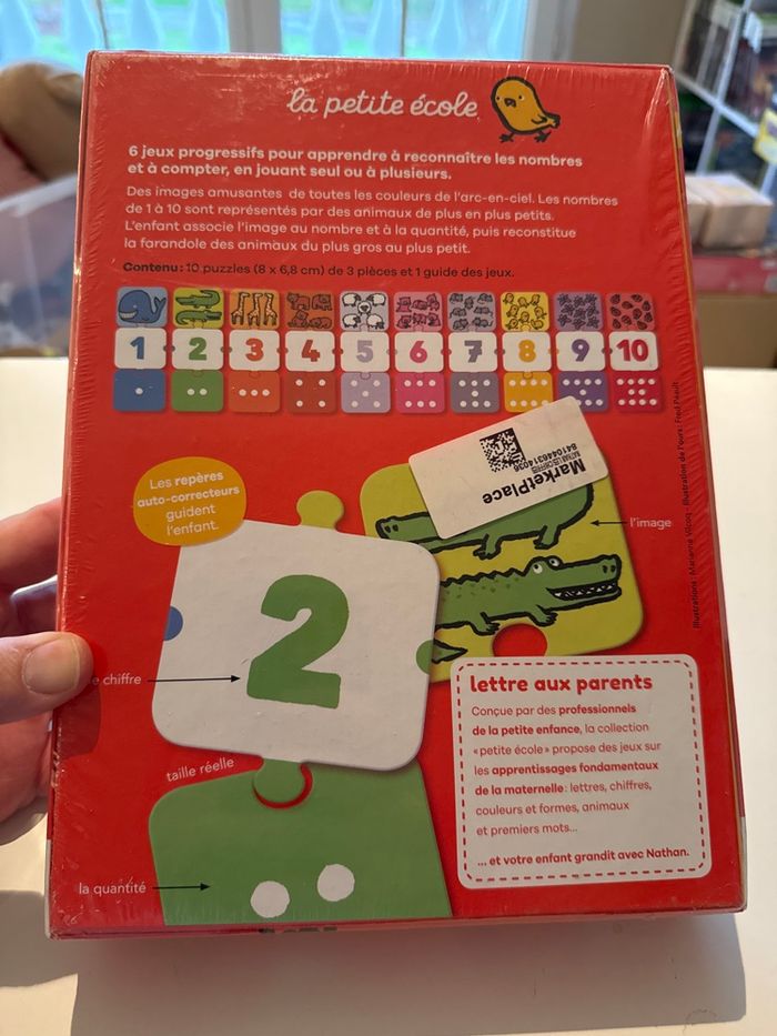 Nathan la petite école, les chiffres, neuf sous blister - photo numéro 2