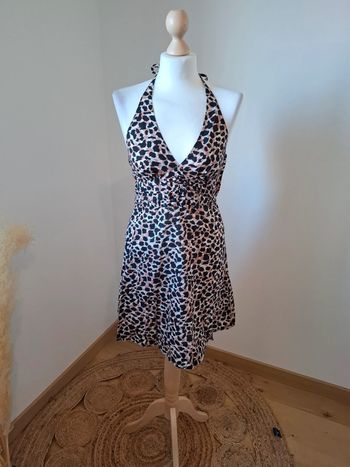 Robe dos nu à imprimé Léopard H&M taille XS/S 34/36
