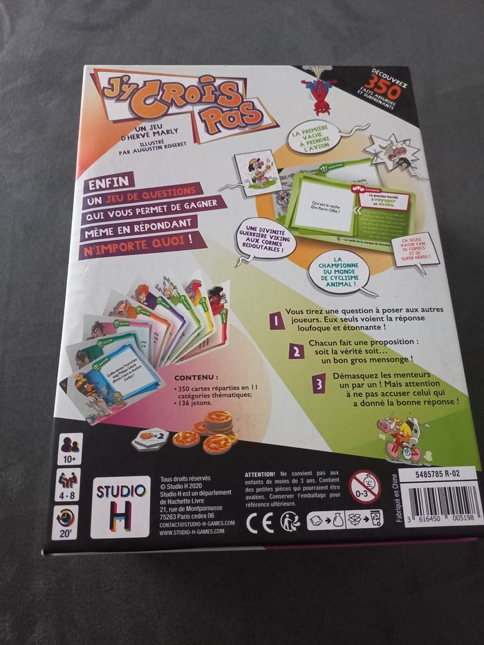 Jeu j'y crois pas studio h - photo numéro 3