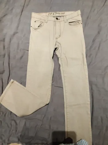 Jean slim beige CFK 12 ans