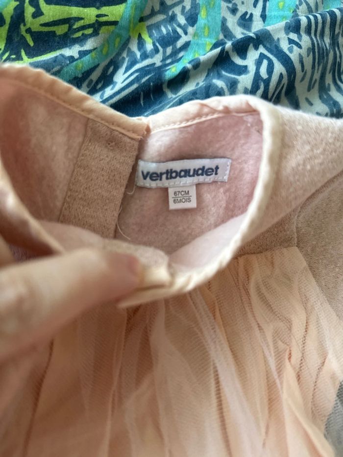 Robe Vertbaudet rose 6 mois - photo numéro 3