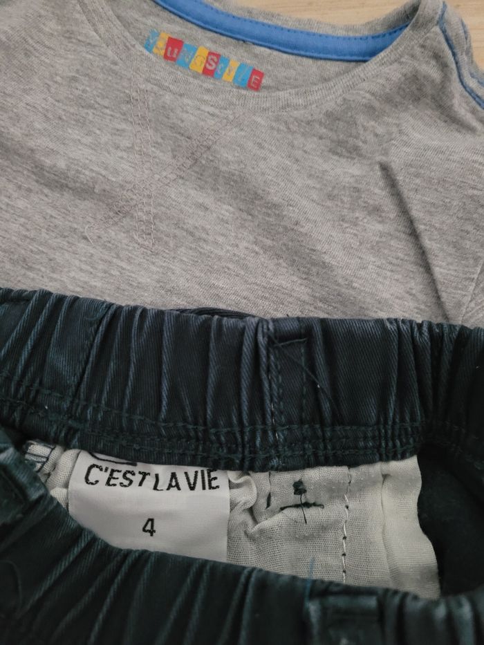 Ensemble t-shirt et pantalon, garçon 4 ans. - photo numéro 4