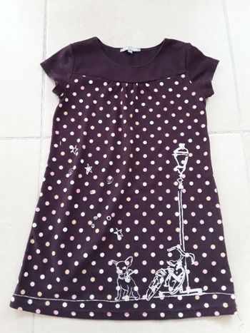 Robe prune 8 ans VYNIL FRAISE TBE