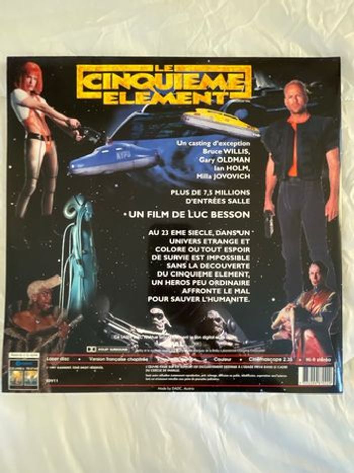 Laser Disc - Le cinquième élément - photo numéro 3