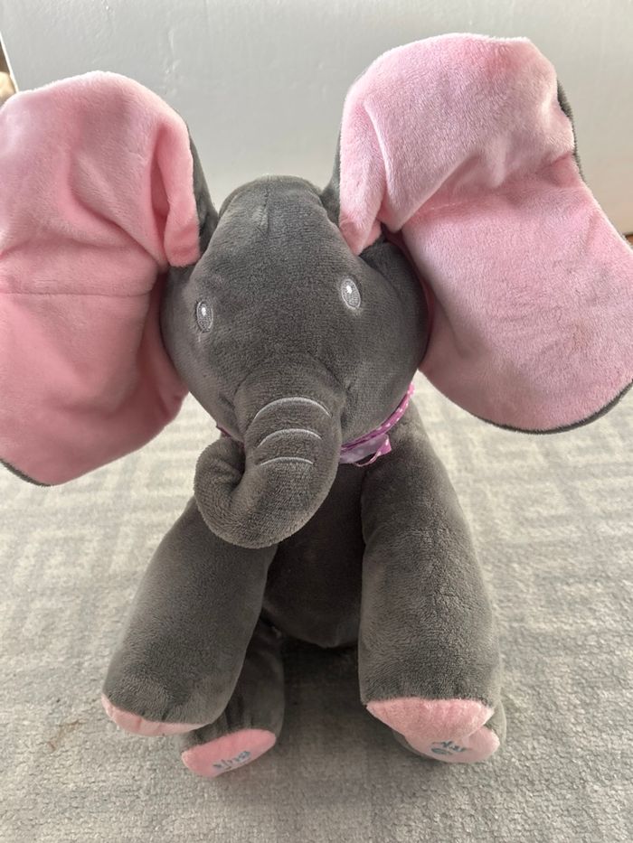 Éléphant peluche jeux cache -cache - photo numéro 2