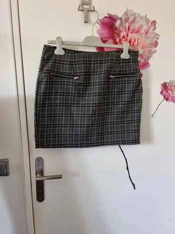Jupe à carreaux mi saison