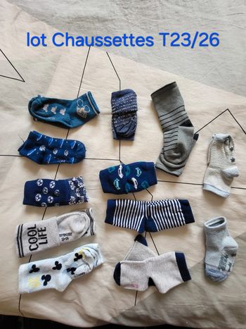 Chaussettes le lot T23/26