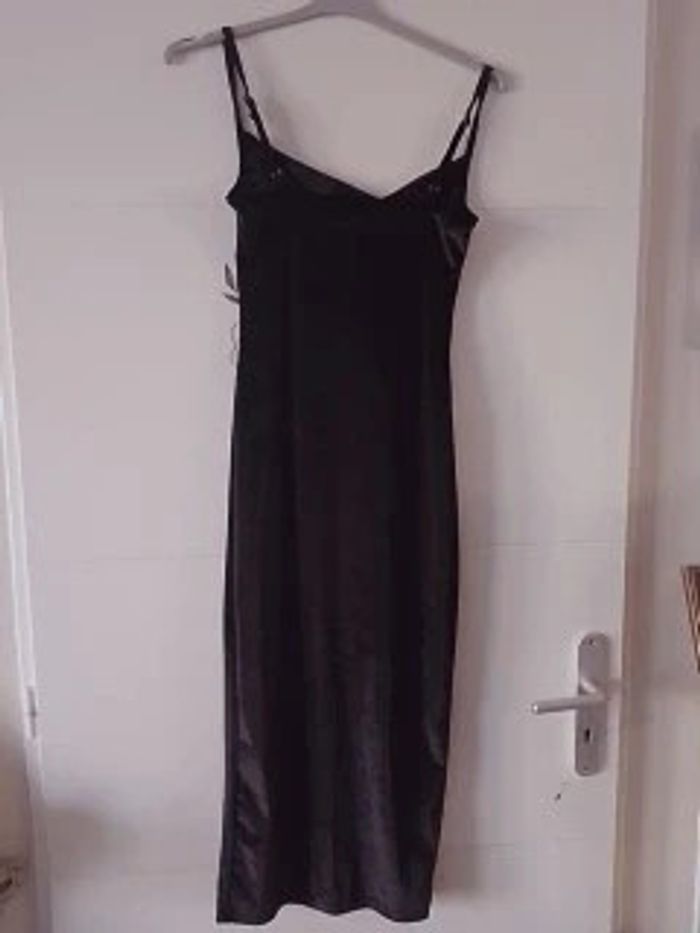 Robe noir velour
