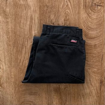 Pantalon large/baggy noir Dickies Genuine pour homme, taille W 33 (43 taille française)