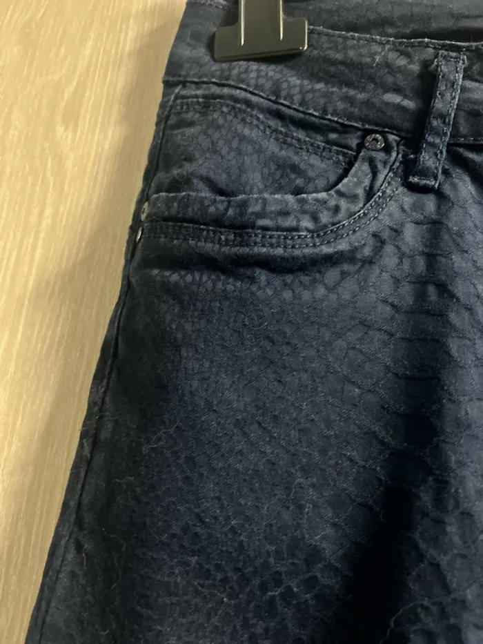 Pantalon coupe skinny taille 38 couleur marine - photo numéro 5