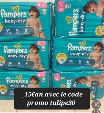 Six pack de couche pampers taille 4