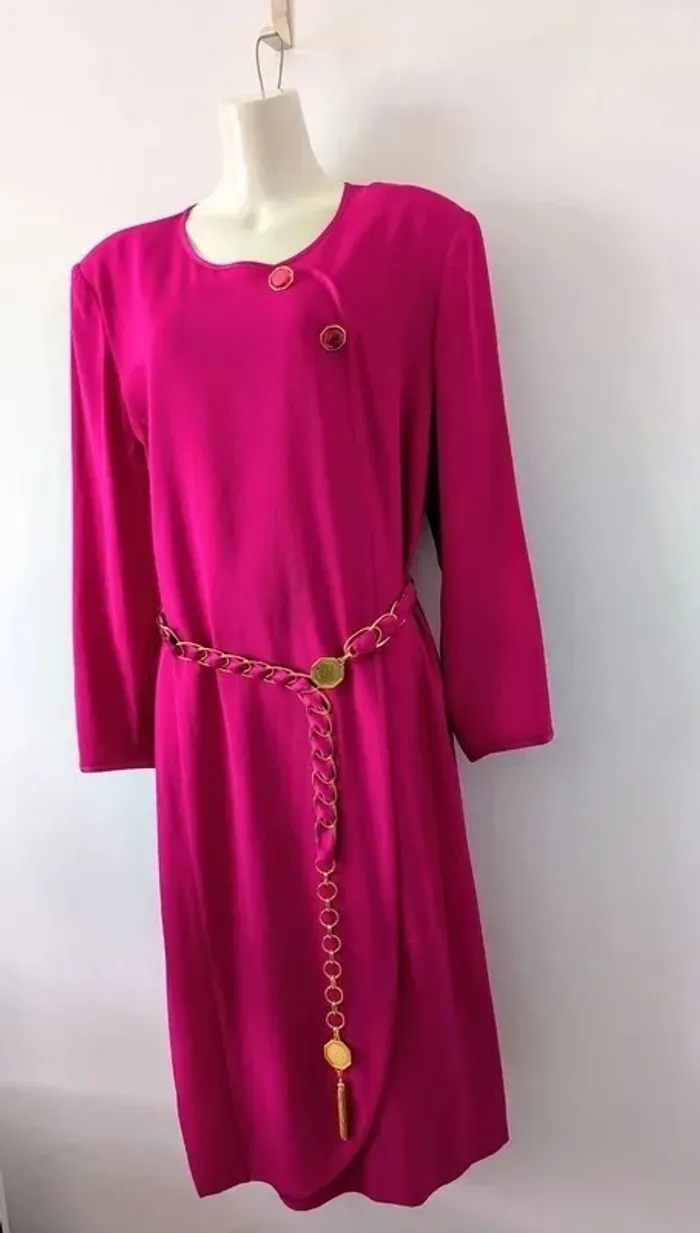 Robe de soirée avec ceinture - Marina Rinaldi - taille MR 31 (FR56) - photo numéro 2