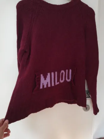 Pull laine tintin