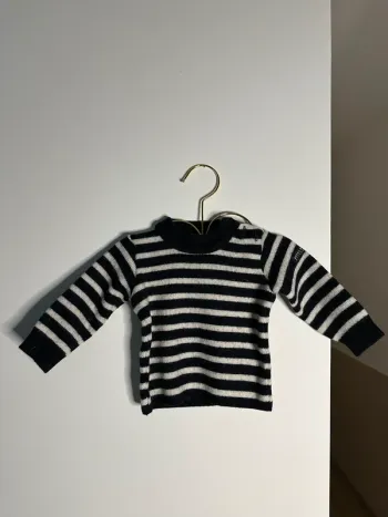Pull marinière 12 mois royal mer Bretagne