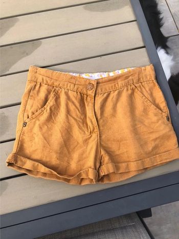 Short fille jaune motarde 6 ans