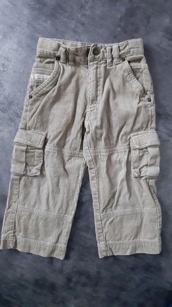 Pantalon garçon style velour