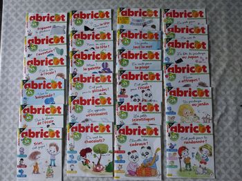 Lot de 24 numéros d’Abricot magazine