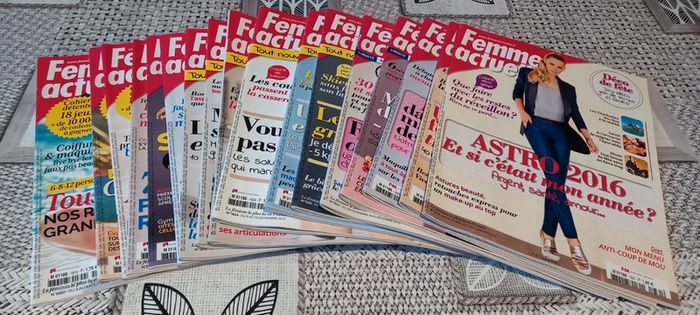 Magazines Femme actuelle année 2015