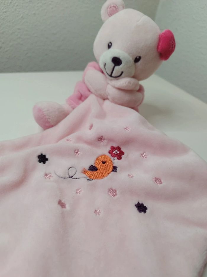 Doudou Ours rose Pommette - photo numéro 2