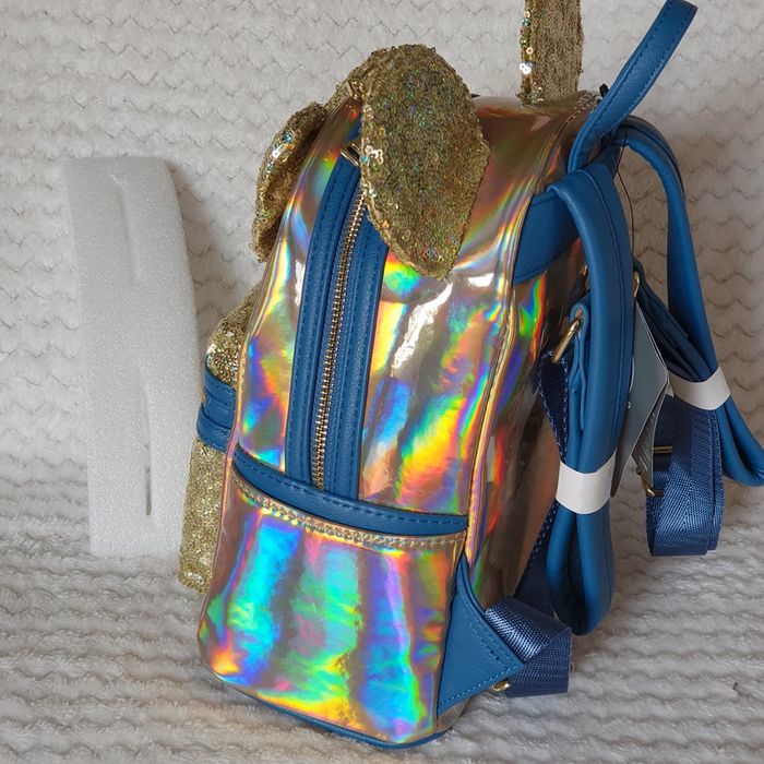 Mini sac à dos Walt Disney World 50th Anniversary scintillant iridesant loungefly - photo numéro 7