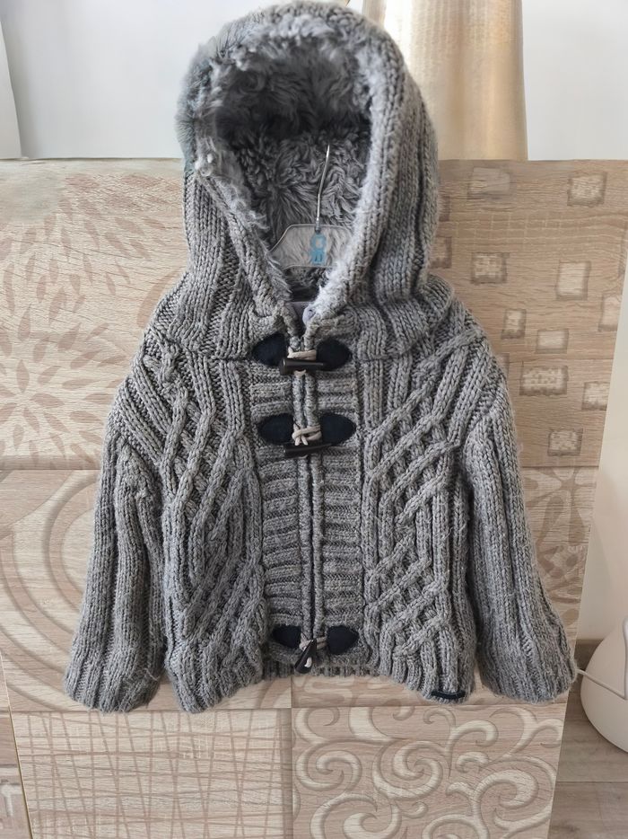 Manteau maille et polaire Zara mixte - photo numéro 2