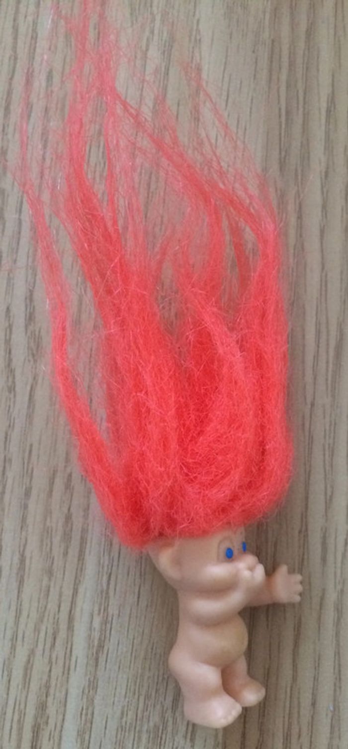 Vintage Troll cheveux orange - photo numéro 4