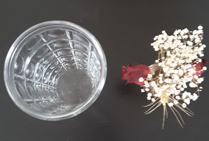 Vase transparent en verre moulé - Vintage - photo numéro 4