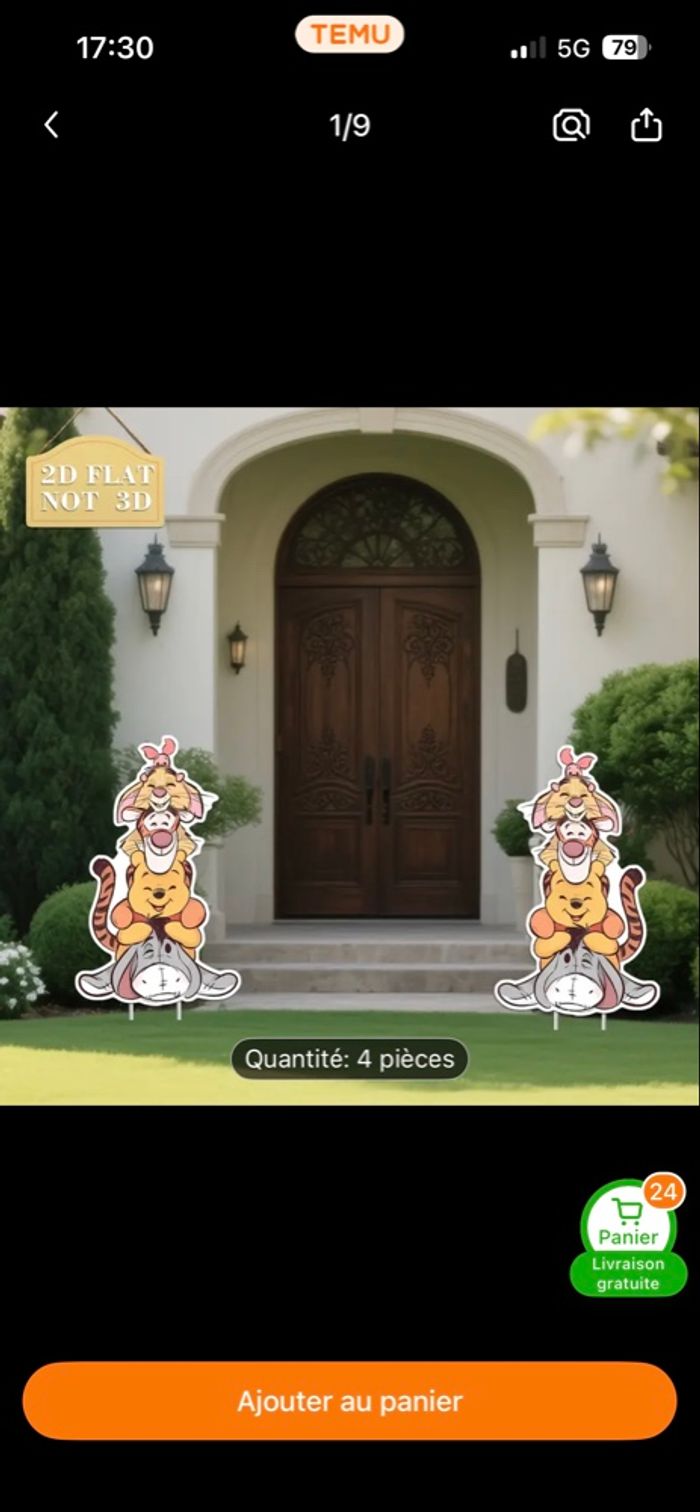 divers décorations Winnie l’ourson