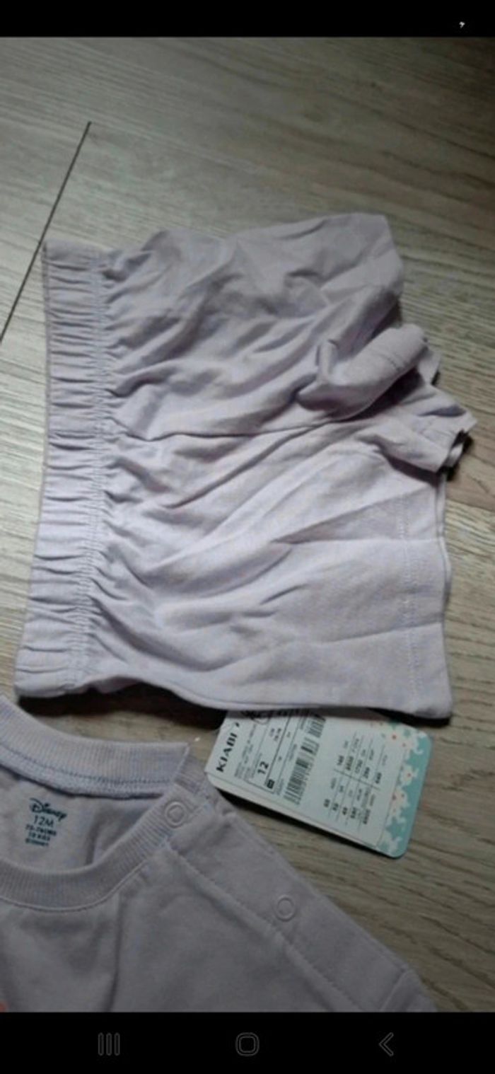 Pyjama d'été T-shirt manches courtes et short Kiabi 12mois 74cm Neuf 👻 - photo numéro 4