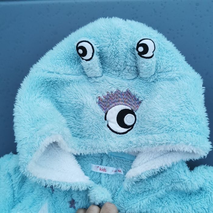 Combinaison pyjama à capuche pilou pilou ou surpyjama 4 ans fille Gémo - photo numéro 5