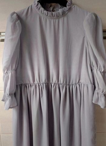 Superbe robe babydoll, couleur lila pastel, t.36