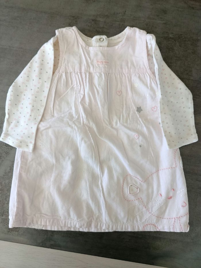 Ensemble robe + haut 12 mois