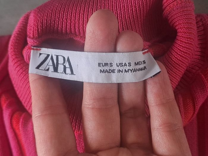 Robe longue moulante rose Zara Taille S - photo numéro 5