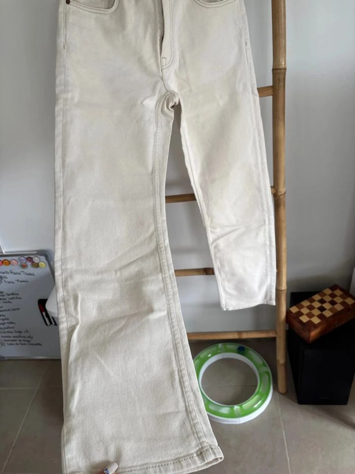 Jean crème zara taille 36 - photo numéro 6