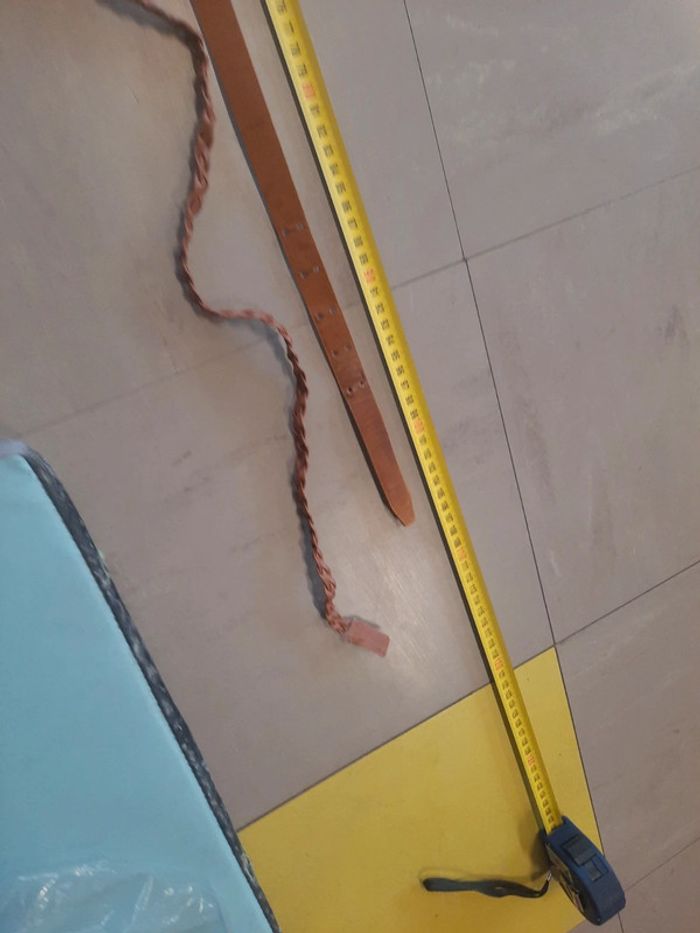 Lot de 2 ceinture marron type cuir - photo numéro 5