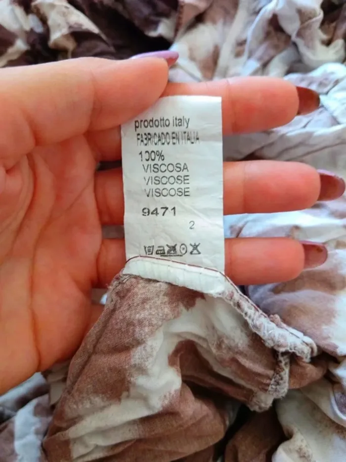 C46 robe imprimée Made in Italy T2 - photo numéro 3