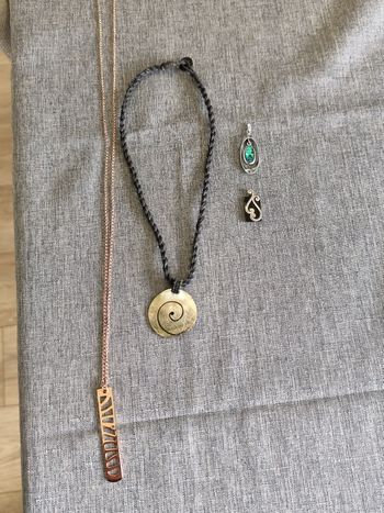 Lot bijoux argent/ acier/ nacre