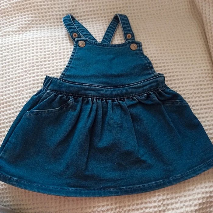 Robe salopette en jean