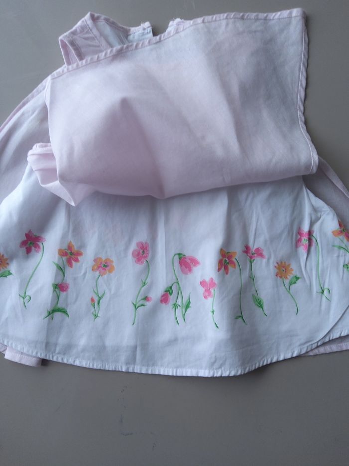 Lot 2  robes BB      rose pâle   taille   1  mois - photo numéro 3