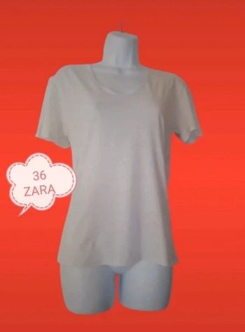 Tee shirt blanc Zara femme.36..