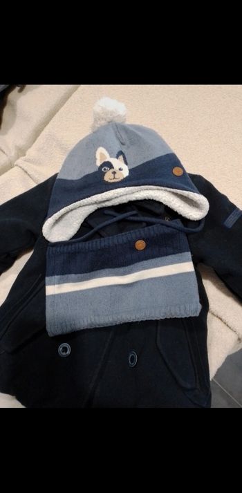 Ensemble bonnet écharpe moufles