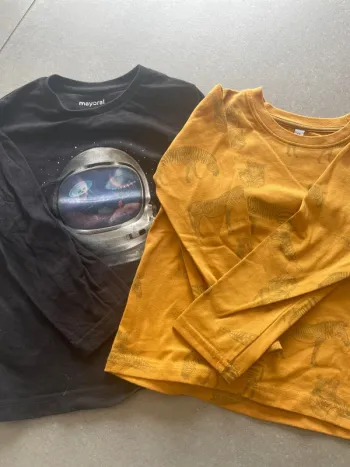 Lot de 2 tee shirt à manches longues