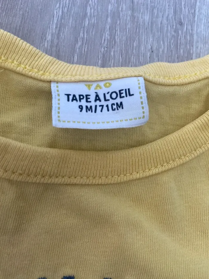 Lot 3 t shirt polo tao garcon 9 mois 71 cm - photo numéro 2