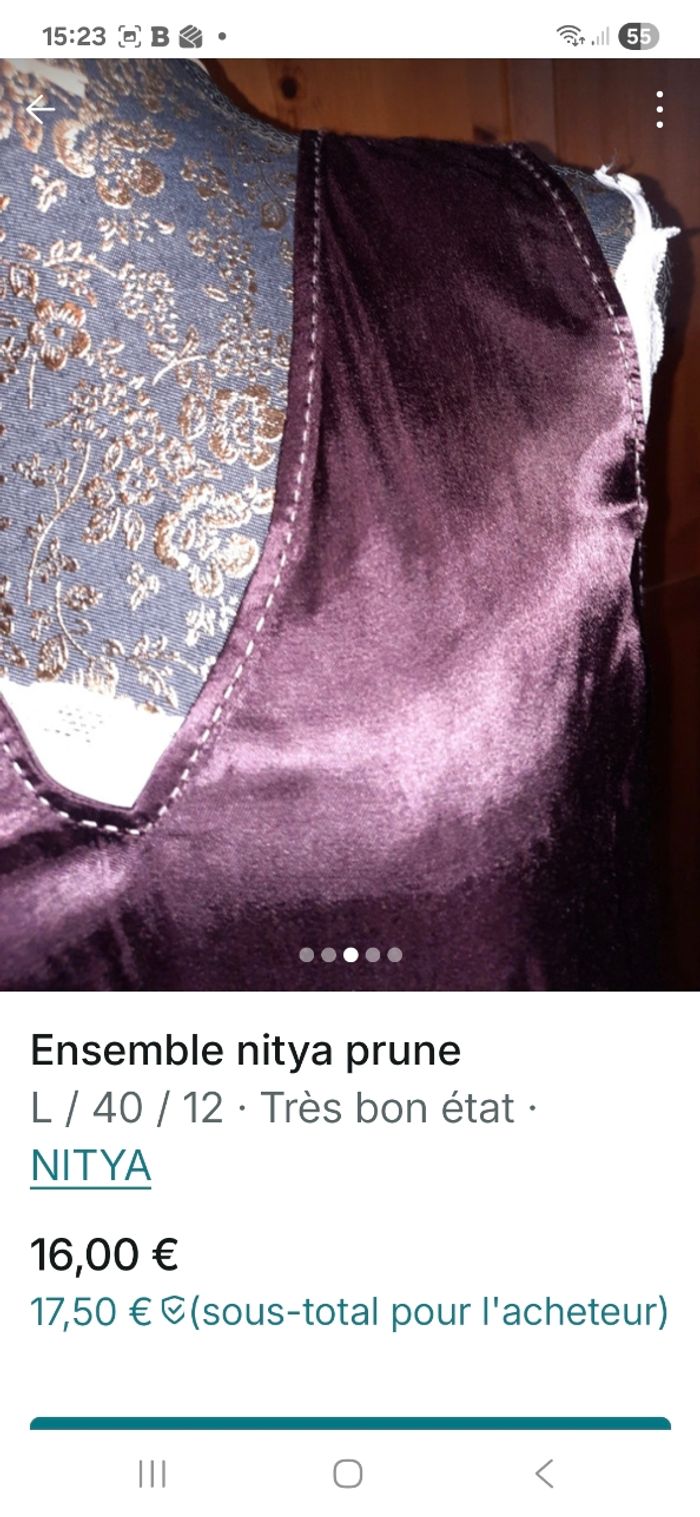 Ensemble pantalon satine - photo numéro 3