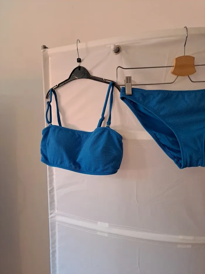 Maillot de bain bleu 2 pièces femme - photo numéro 5