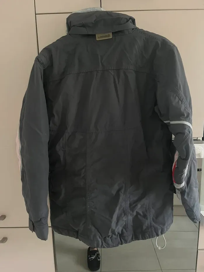 Manteau de ski femme taille M Lisker gris rose rouge - photo numéro 3