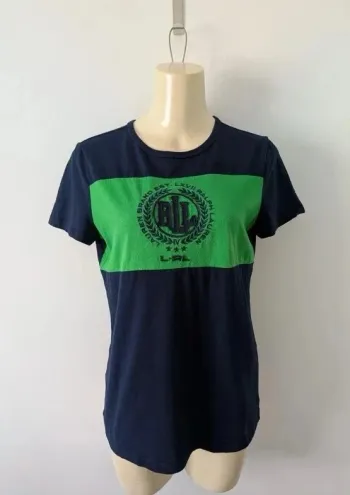 T-shirt brodé vintage - LRL Ralph Lauren - taille M