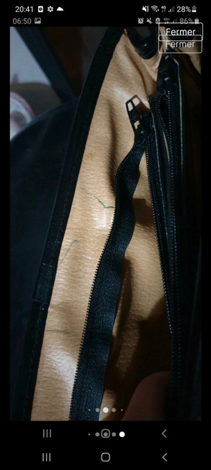 Magnifique sac en cuir vintage - photo numéro 6