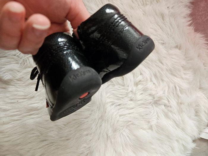 Kickers vernies noires bébé - Taille 20 - photo numéro 2